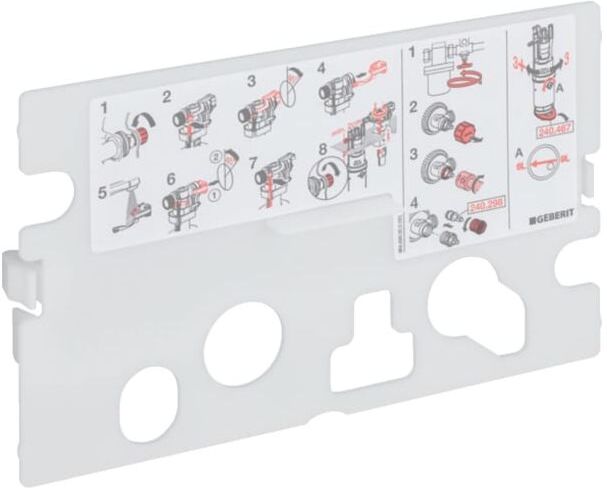 Geberit Schutzplatte für UP-SPK 240206001 Bet. v. oben/v. vorne, BH 82/90cm