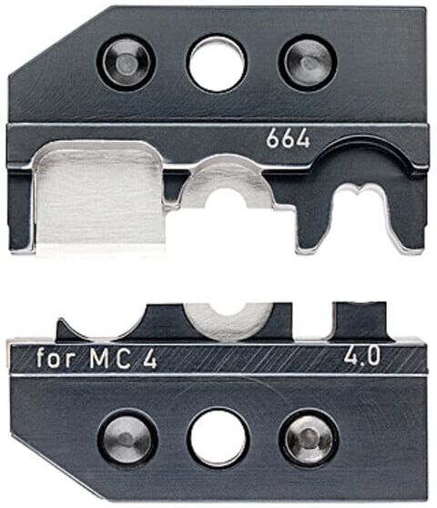 KNIPEX 97 49 66 4 Crimpeinsatz für Solar-Steckverbinder MC4® & MC4® EVO2 )