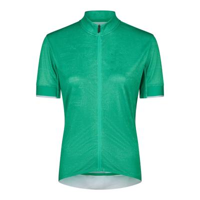 T-Shirt ENDURA "Endura T-Shirt", Damen, Gr. M, grün (emerald), Obermaterial: 95% Polyester PES. 5% Elasthan EL., uni, slim fit, Shirts T-Shirt, mit Reißverschluss