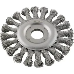 Rundbürste Stahl gezopft 125mm