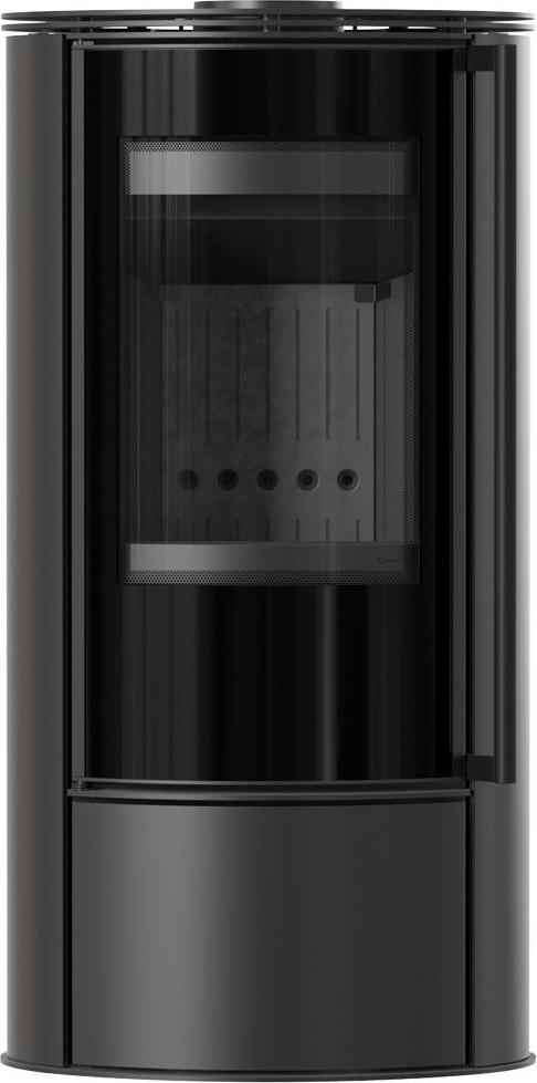 Kaminofen aus Stahl KRATKI ERIK Ø 150 5,5 kW schwarz Verkleidung