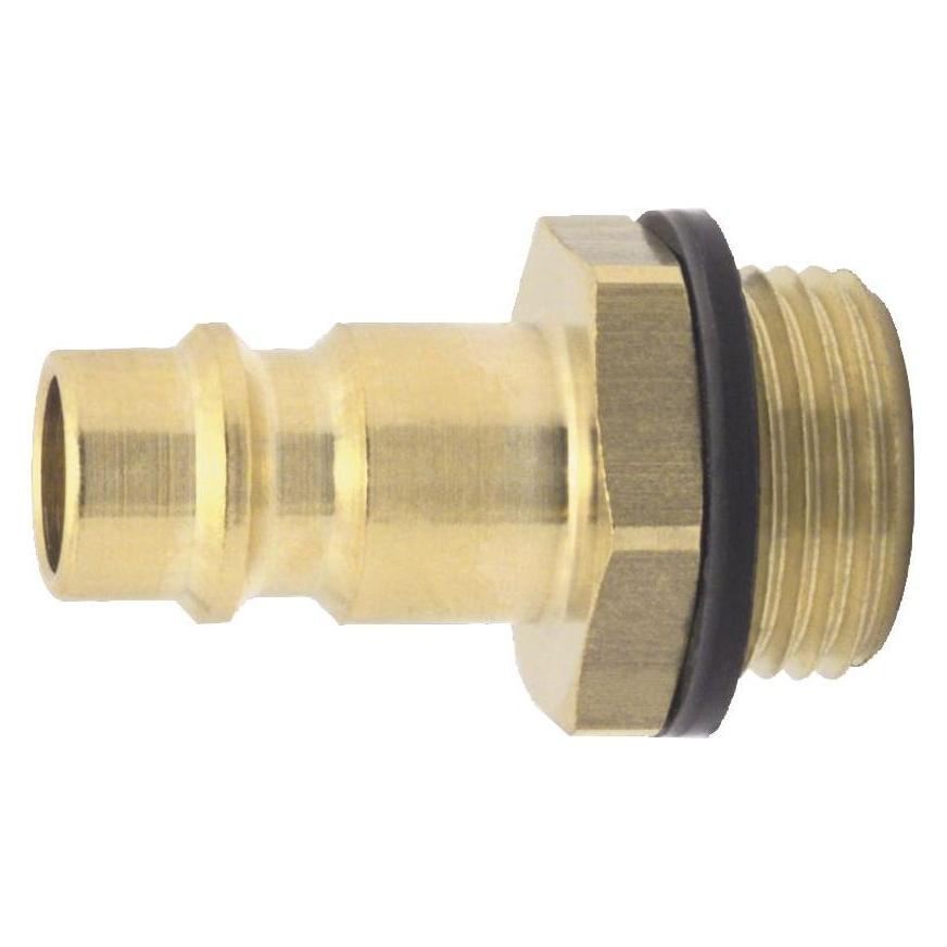Elmag Euro Druckluft Stecknippel aus Messing mit Aussengewinde 1/4" (42726982)