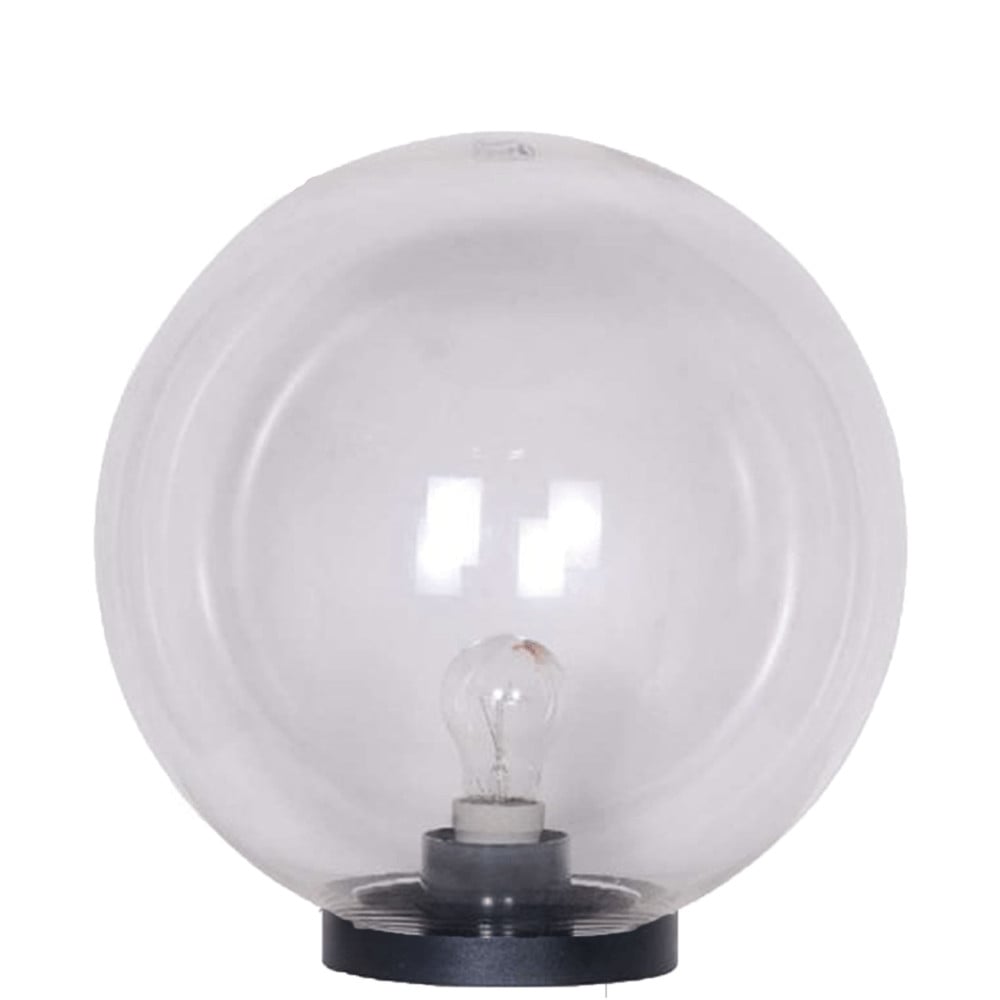 Lyora Bol lamp Bolano zwart met transparante bol, Diameter: 30 cm
