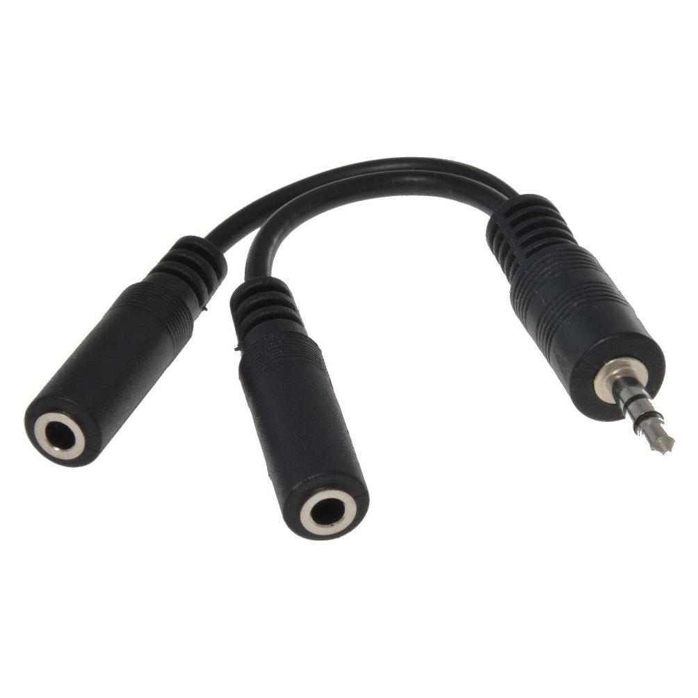PremiumCord Cable Splitter 3.5 Jack M - 2xF 10cm (0.10 m) (KJR-02A)