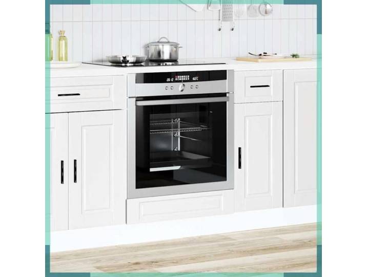 Armoire à four - Porto - Blanc - Bois d'ingénierie - 60 x 46 x 81 5 cm