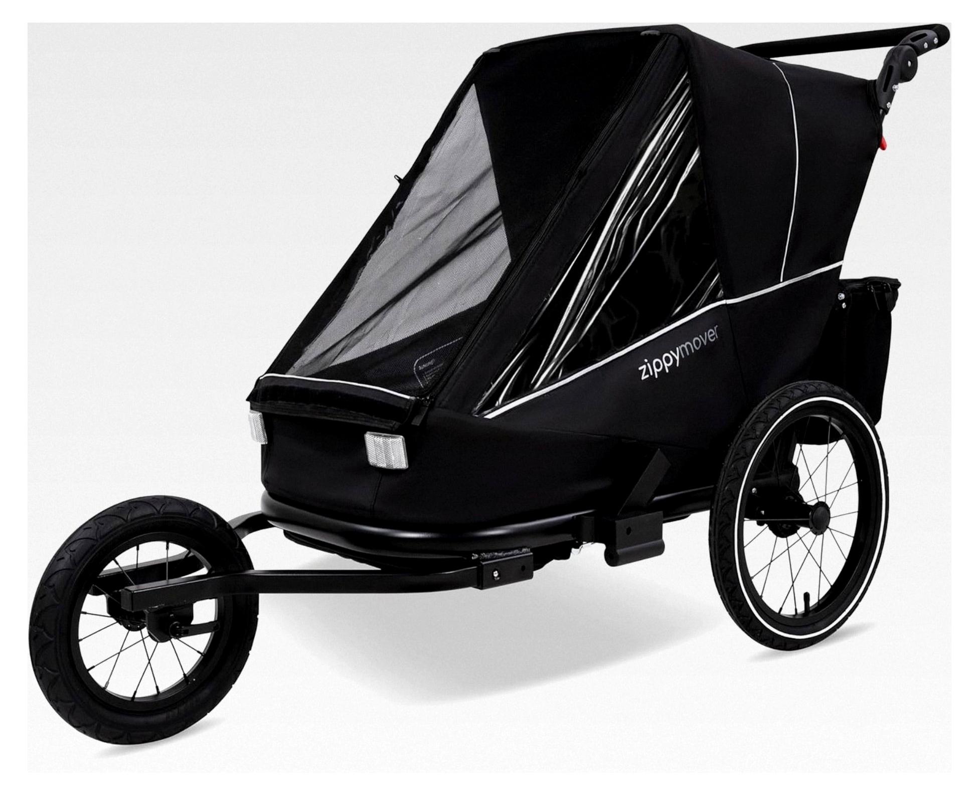 Sportlicher Kinderfahrradanhänger für ein Kind 3in1 Set Buggy Jogger Kinderwagen Fahrradanhänger