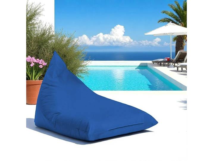 Pouf berlingot pour jardin et terrasse ARTA - Bleu