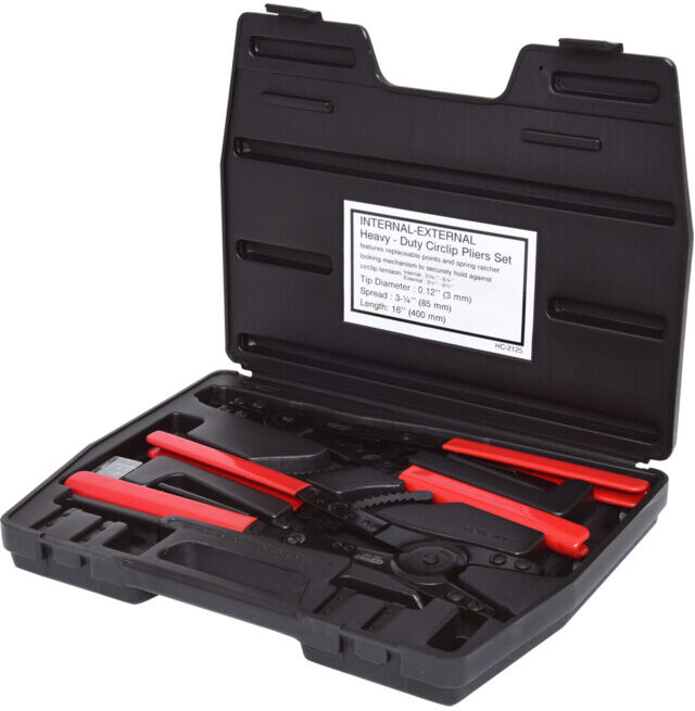 KS Tools Coffret de pinces à circlips à crémaillère, 14 pcs. (500.1300)