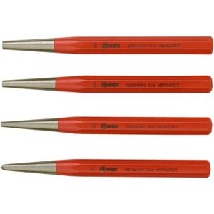 Connex Durchtreiber COXT653104 Durchschläger, 120 mm, Set, 8-kant, aus Stahl, mit Körner, Ø 3 - 5 mm, 4-teilig