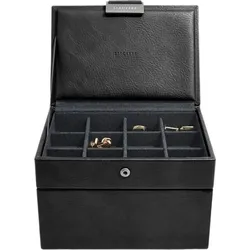 Stackers Box für Armbanduhren und Manschettenknöpfe schwarz