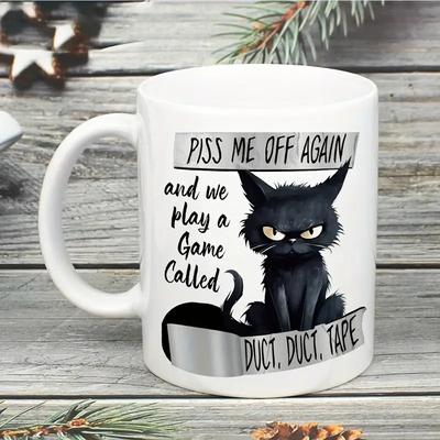 Multisell Products Hub Cat Pattern Coffee Cup, Ceramic Mug For Office & Home Use, Perfect Holiday Gift b