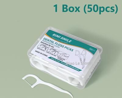 Multisell Products Hub Portable Disposable Dental Floss Picks Compact Oral Care Sticks For Easy Teeth Cleaning c607 1 Box