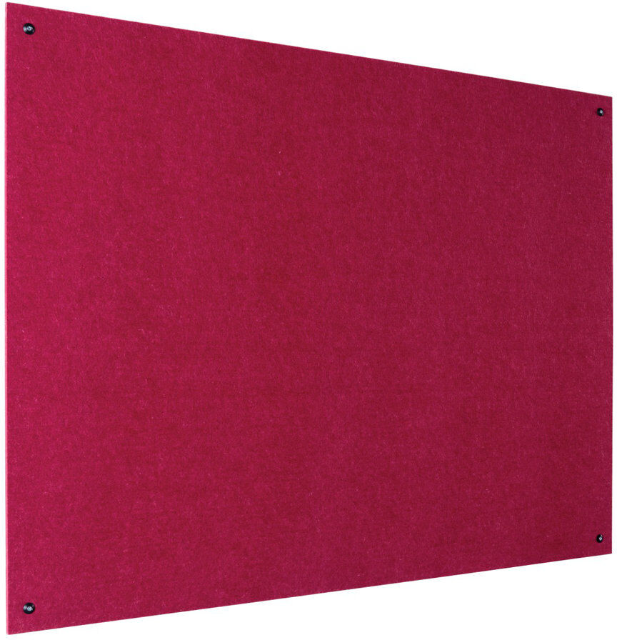 Symple Stuff Wall Mounted Reversible Bulletin Board Raspberry 120cm H x 120cm W