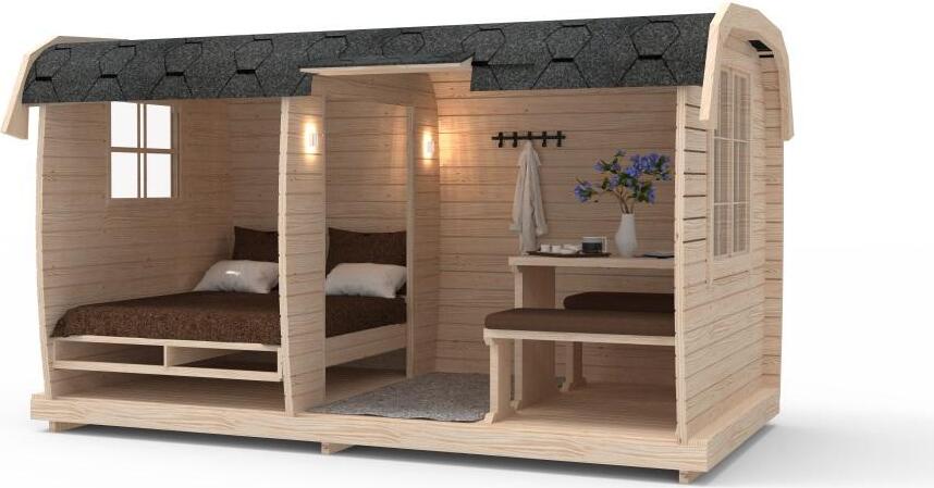 Gartenhäuser Campingfass Platz Schlafplatz JVmoebel