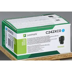 Lexmark Original Toner cyan 3.500 Seiten (C242XC0) für C2425dw, C2535dw, MC2425adw, MC2535adwe, MC2640adwe