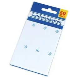 Gefrieretiketten Tiefkühl Etiketten beschriftbar 60 Stück weiß haltbar klebend