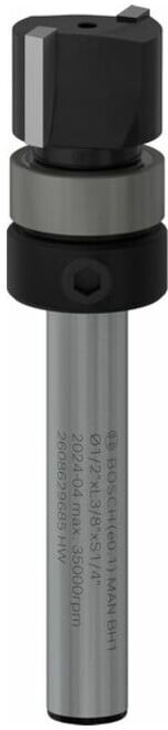 BOSCH PRO Fraise affleureuse, palier à billes supérieur, Ø 1/2