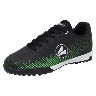 Fußballschuh JAKO "J-ST Skill", Herren, Gr. 34, schnell trocknend, grün (neon grün, jet schwarz), Synthetik, Schuhe Fußballschuh, für synthetische Hartplätze