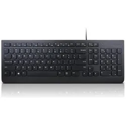 Lenovo Essential Wired Keyboard (DE, Kabelgebunden), Tastatur, Schwarz