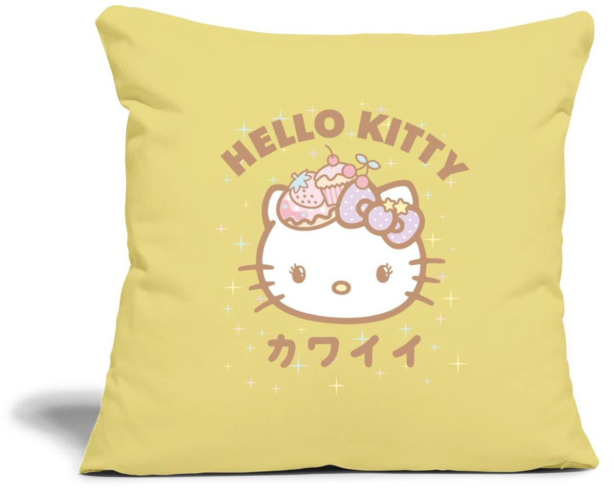 Hello Kitty Kawaii Stijlen Sierkussenhoes met Sterren, 45 x 45 cm