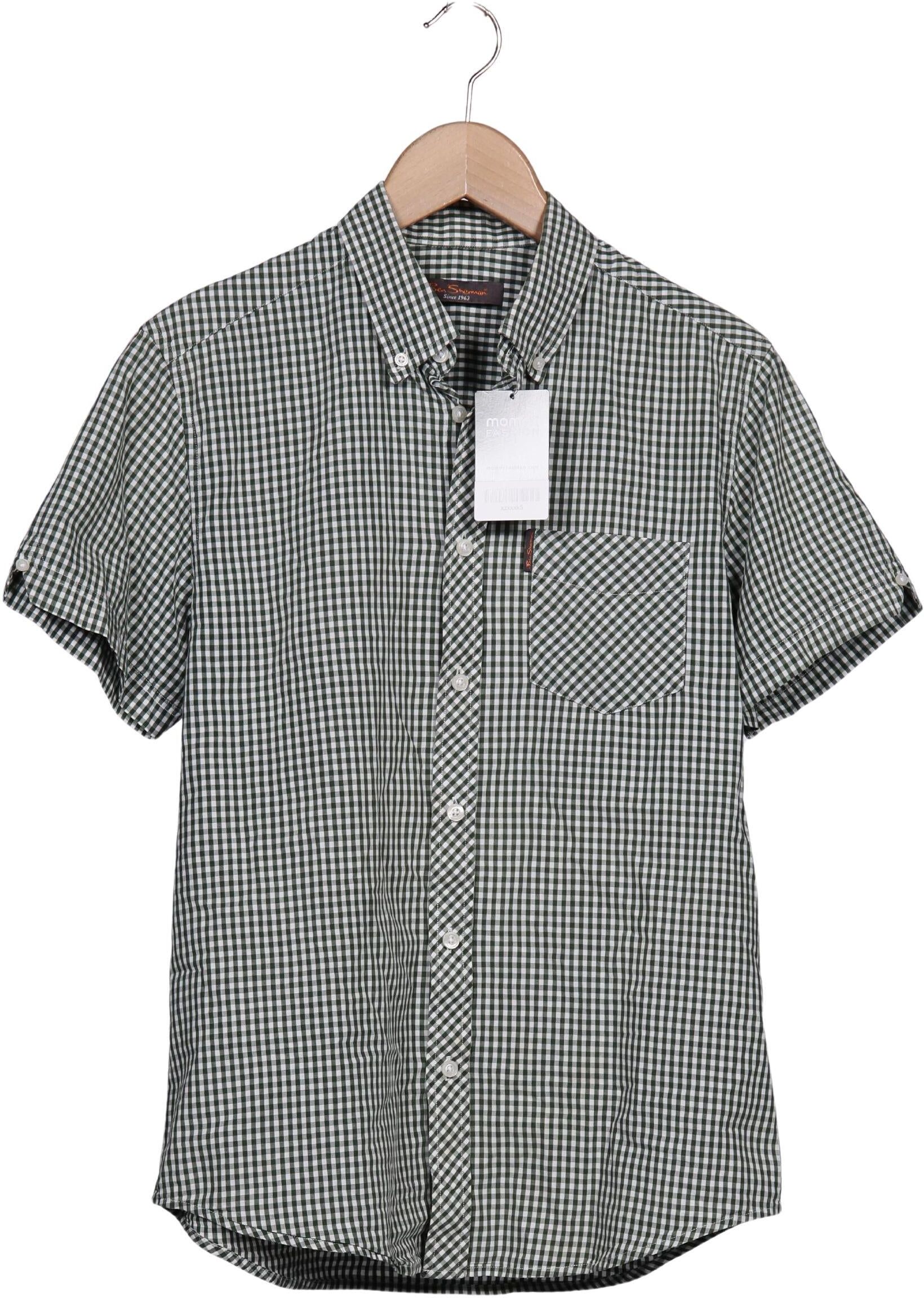 Ben Sherman Herren Hemd, Grün, Gr. S, Baumwolle - Second Hand