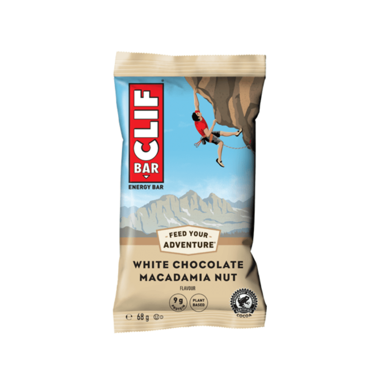 Barra Energética Clif Bar Chocolate Branco com Macadâmia