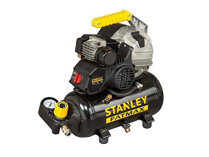 Stanley - Compresseur HY 227/8/6E\, 2017203\, (compact\, électrique\, pression de 8 bar\,15 kg\, réservoir de 6L\, puissance du moteur : 2 CV).