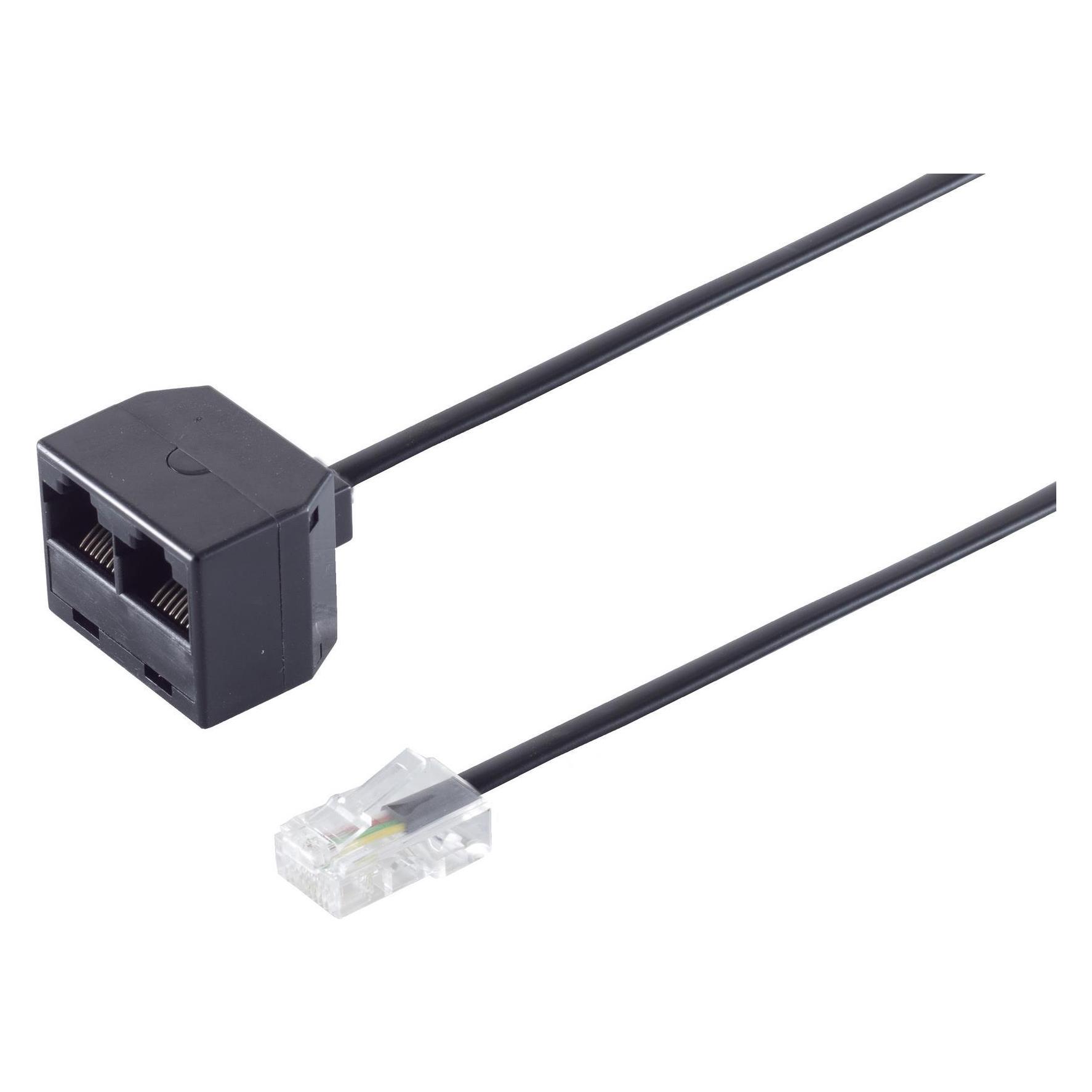 Shiverpeaks S/CONN maximum connectivity Adapter Modular Verbinder-Western-Stecker 8/4 auf 2 Western-Kupplung... (71231-8/4)