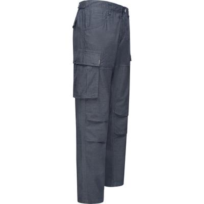 Cargohose RAGWEAR "Merly Long Linen", Herren, Gr. 32, Normalgrößen, blau (indigo), Material: 65% Baumwolle, 35% Leinen, bequem lang, Hosen Cargohose Baumwollhose Stoffhose, Lange luftige Herren Hose mit vielen Taschen