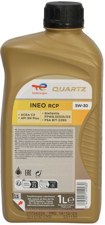 Motoröl TotalEnergies 2231130 Quartz Ineo 5W30 1L