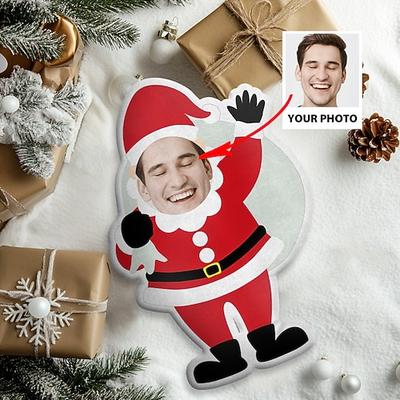 unregelmäßige Weihnachtskissenamp;Kissen personalisiertes Geschenk Foto Schneemann, Weihnachtsmann, individuelle Geschenkideen in verschiedenen Größen mit Einlage