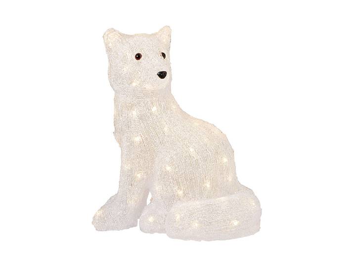 LED Fuchs weiss 64D. 35x24.5x43cm