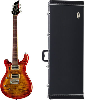 Harley Benton CST-24T LH Paradise Fla w/Case Paradise Amber Flame