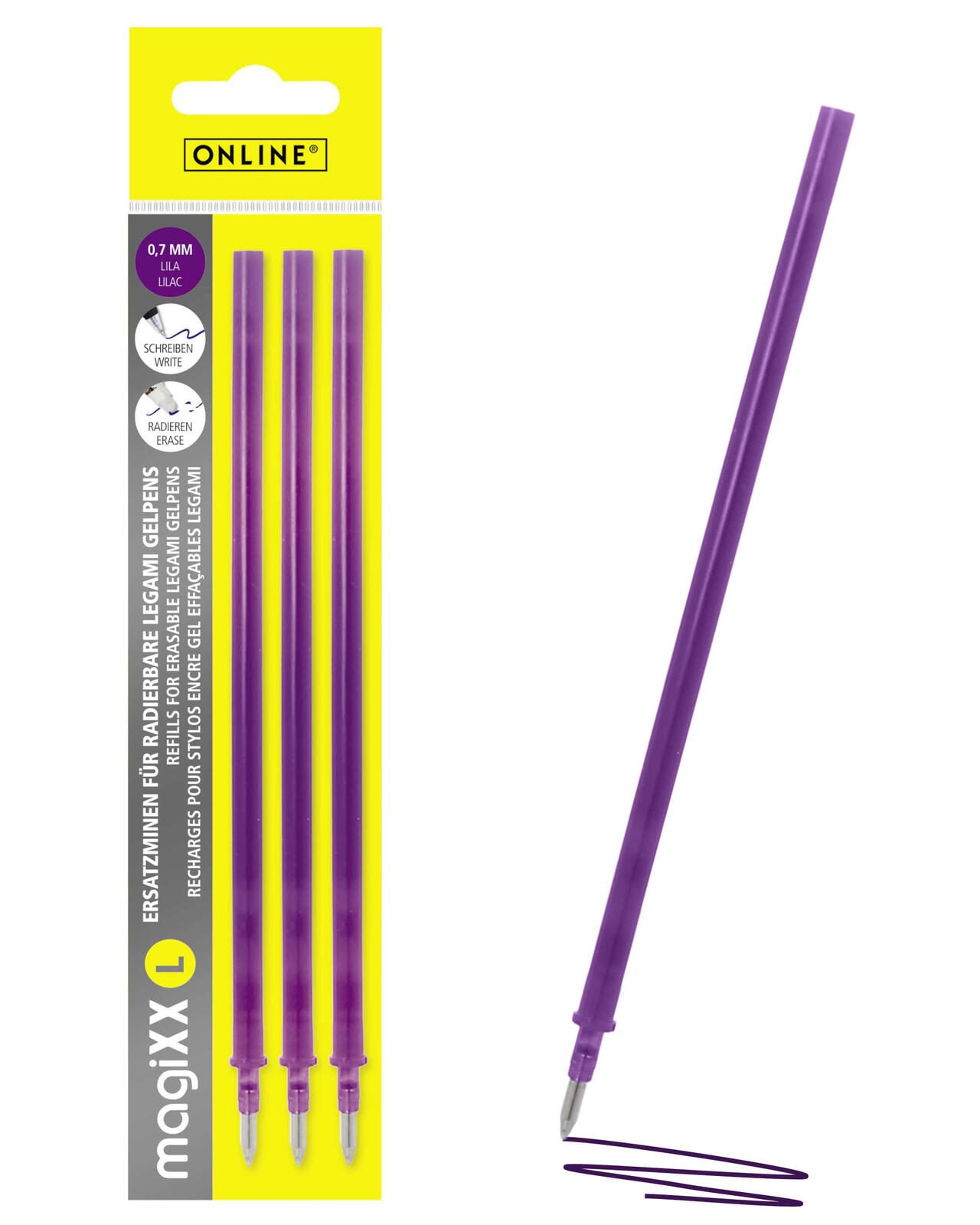 ONLINE® magiXX L Gelschreiberminen 0.7 mm Schreibfarbe: Lila 70141