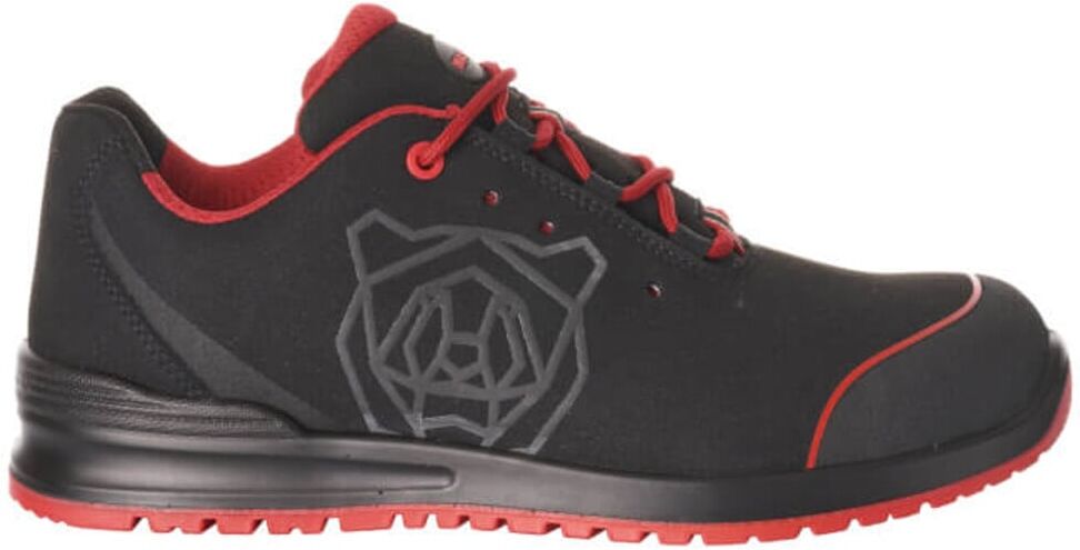 Mascot Sicherheitsschuhe S1P schwarz/rot Gr. 48 Schnürsenkel (F0210-702-0902-48)