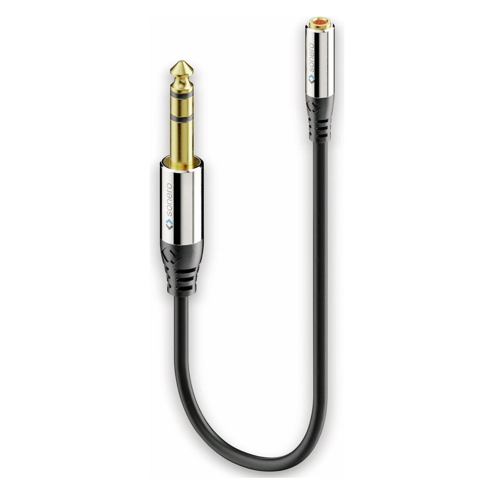Sonero 6,3 mm - 3,5 mm (0.25 m, 6.3mm Klinkenkabel, AUX Kabel) (S-ACA006)