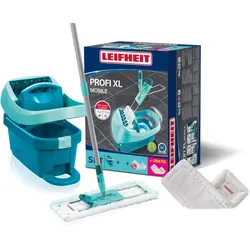 Leifheit Set Wischtuchpresse Profi XL, Reinigungsutensil, Türkis