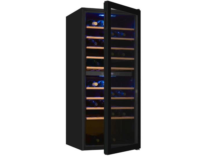 exquisit Weinkühlschrank WS2-114-GTE-160G, für 114 Standardflaschen á 0,75l,Für Weinliebhaber - stilvoll & perfekt temperiert für 114 Flaschen