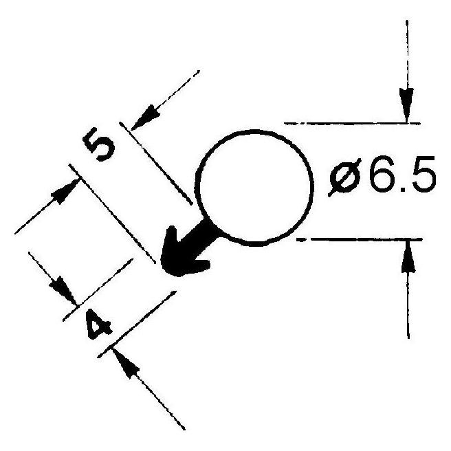 Sipro Dichtungsprofile 641-1 Ankernut (3164113)