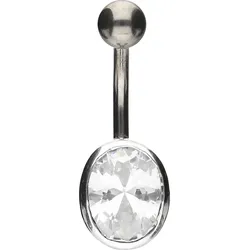 Titan Bananabell mit 925er Silber-Design GROSSER KRISTALL