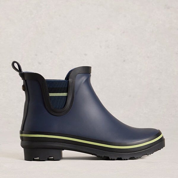 White Stuff Puddle Wellie Boots Navy Multi