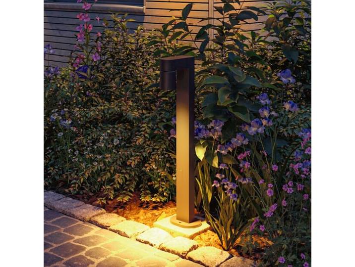 Kimu 1 LED-Wegelampe, anthrazit, 2.200 K, IP44 - Paulmann - Modern - Aluminium - Einflammig