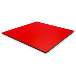 Kompakte Tischplatte 70x70 cm Laminat - Rot / GOLDINOX