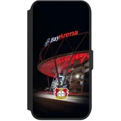 Nivocase Klapphülle für Apple iPhone 7 Handyhülle aus Kunst Leder NIVOflip schwarz Bayer 04 Leverkusen (Apple iPhone 7), Smartphone Hülle, Schwarz