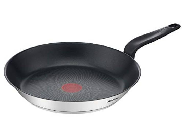 Tefal - Primary Poêle Anti-adhésive - 28 cm - Inox Poêle anti adhesive induction pour saisir viandes et poissons - Technologie Thermo-Signal pour une cuisson maîtrisée