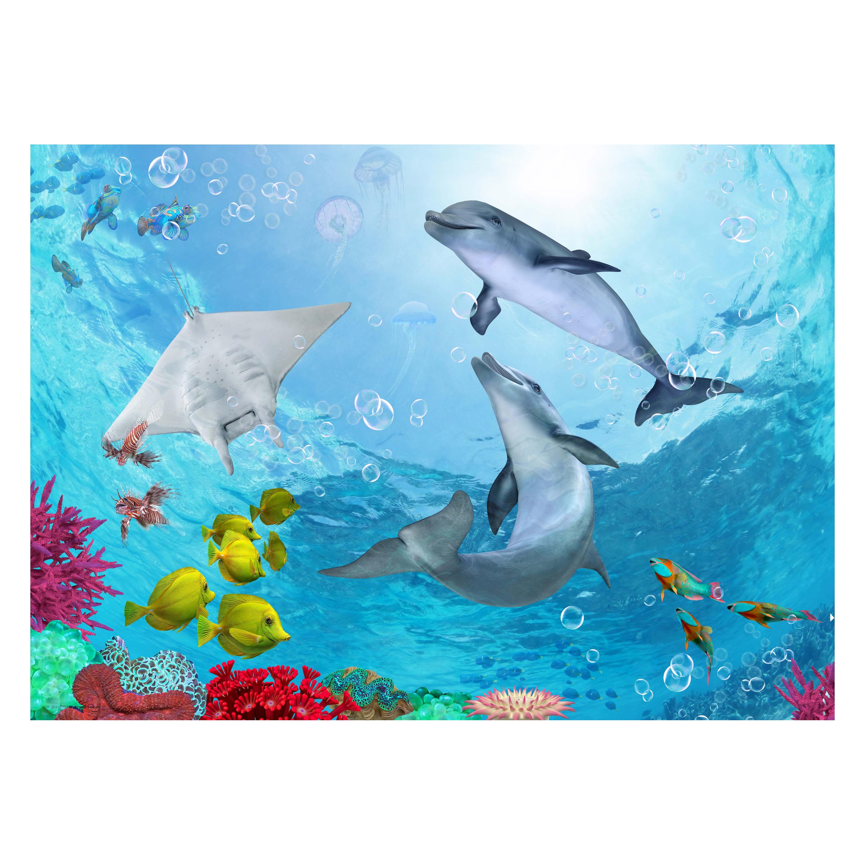 CoverYourDesk Schreibtischunterlage Delfine unter Wasser (21557296)
