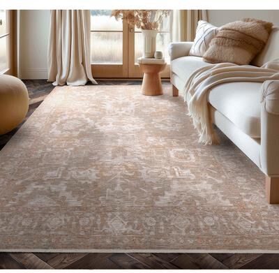 Well Woven Ethos Serenity Vintage Oriental Textural Earthy Neutral Rug