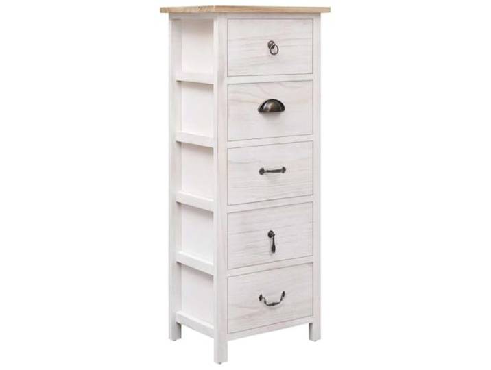 smnyxs Seitenschrank, 35 x 25 x 87 cm, Paulownia-Holz 5 Schubladen, Schubladenschrank, Sideboard, Schlafzimmeraufbewahrung, Telefonhalterung, langlebiges Holz