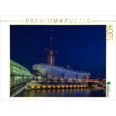 CALVENDO Puzzle Havenwelten mit Klimahaus - Bremerhaven | 1000 Teile Lege-Größe 64x48cm Foto-Puzzle für glückliche Stunden