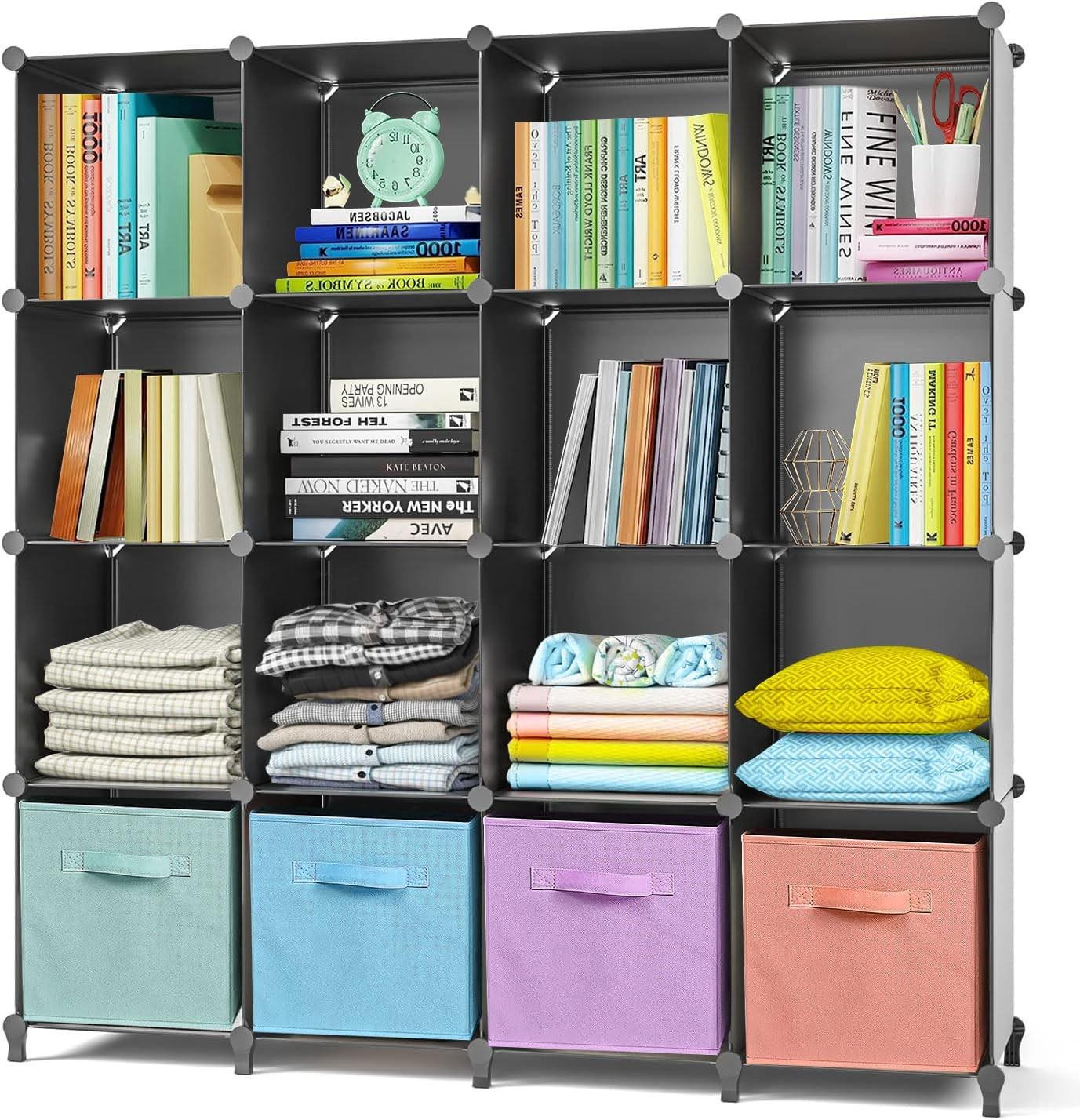 Merkloos DIY Plastic Rack Systeem voor Opslag in Huis